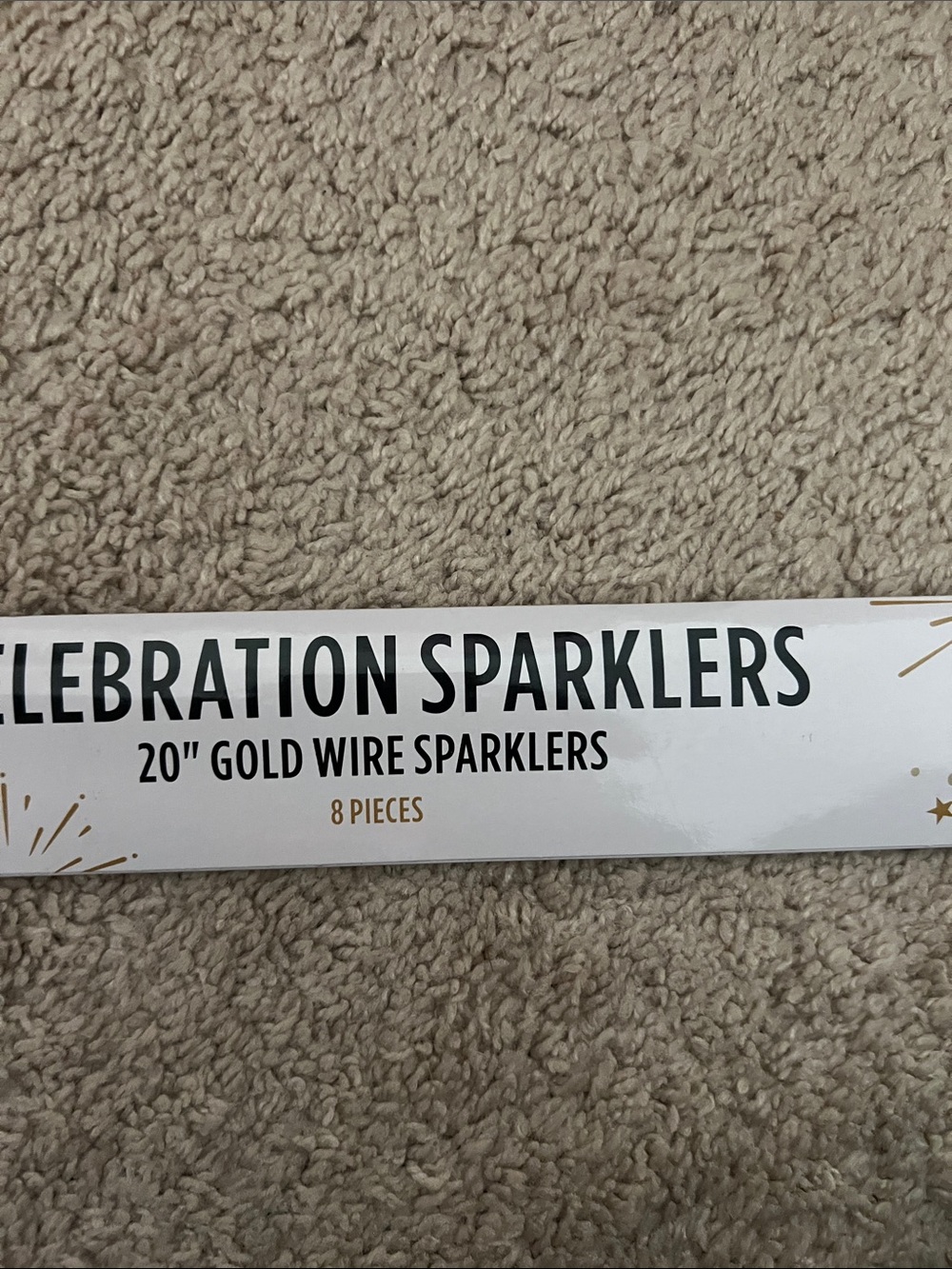 Celebration Sparklers 20" Gold Wire Sparklers - Picture 3 of 6